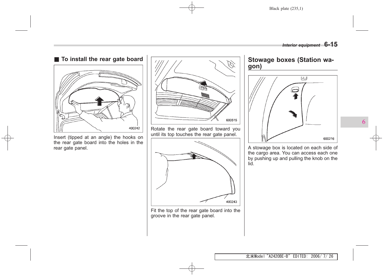 Subaru 2007 Legacy User Manual | Page 230 / 442