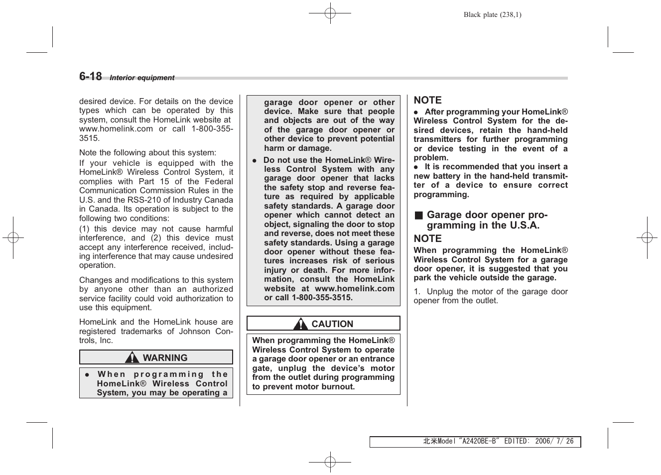 Subaru 2007 Legacy User Manual | Page 233 / 442