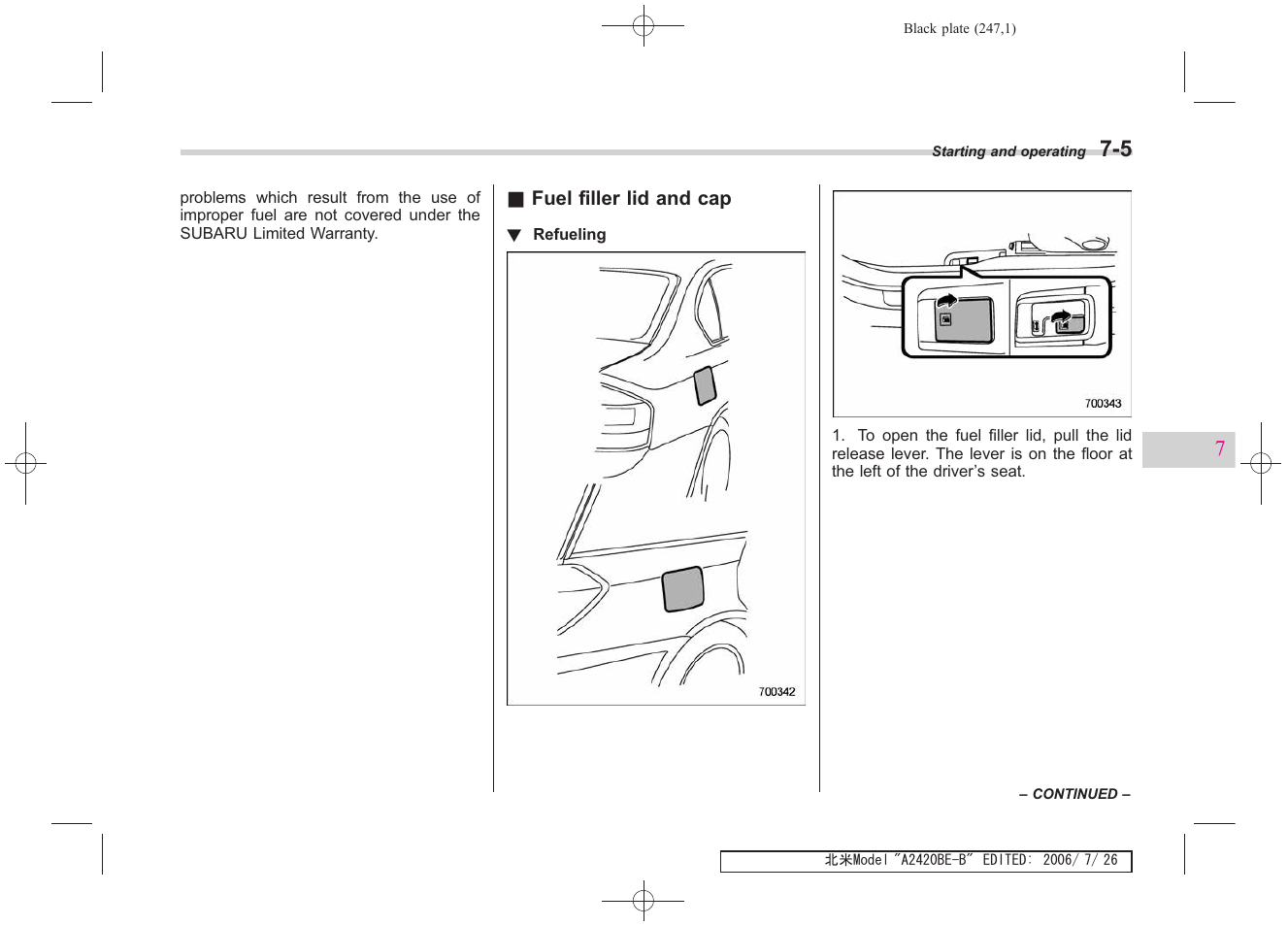 Subaru 2007 Legacy User Manual | Page 242 / 442