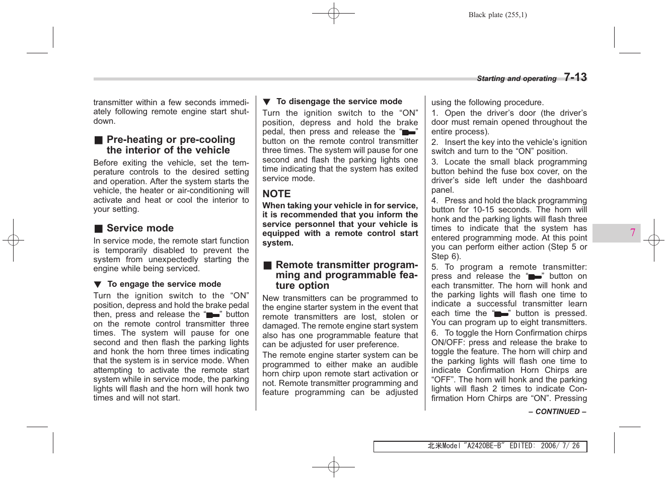 Subaru 2007 Legacy User Manual | Page 250 / 442