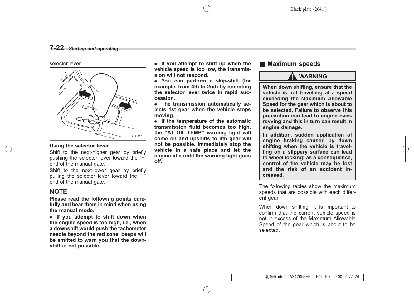 Subaru 2007 Legacy User Manual | Page 259 / 442