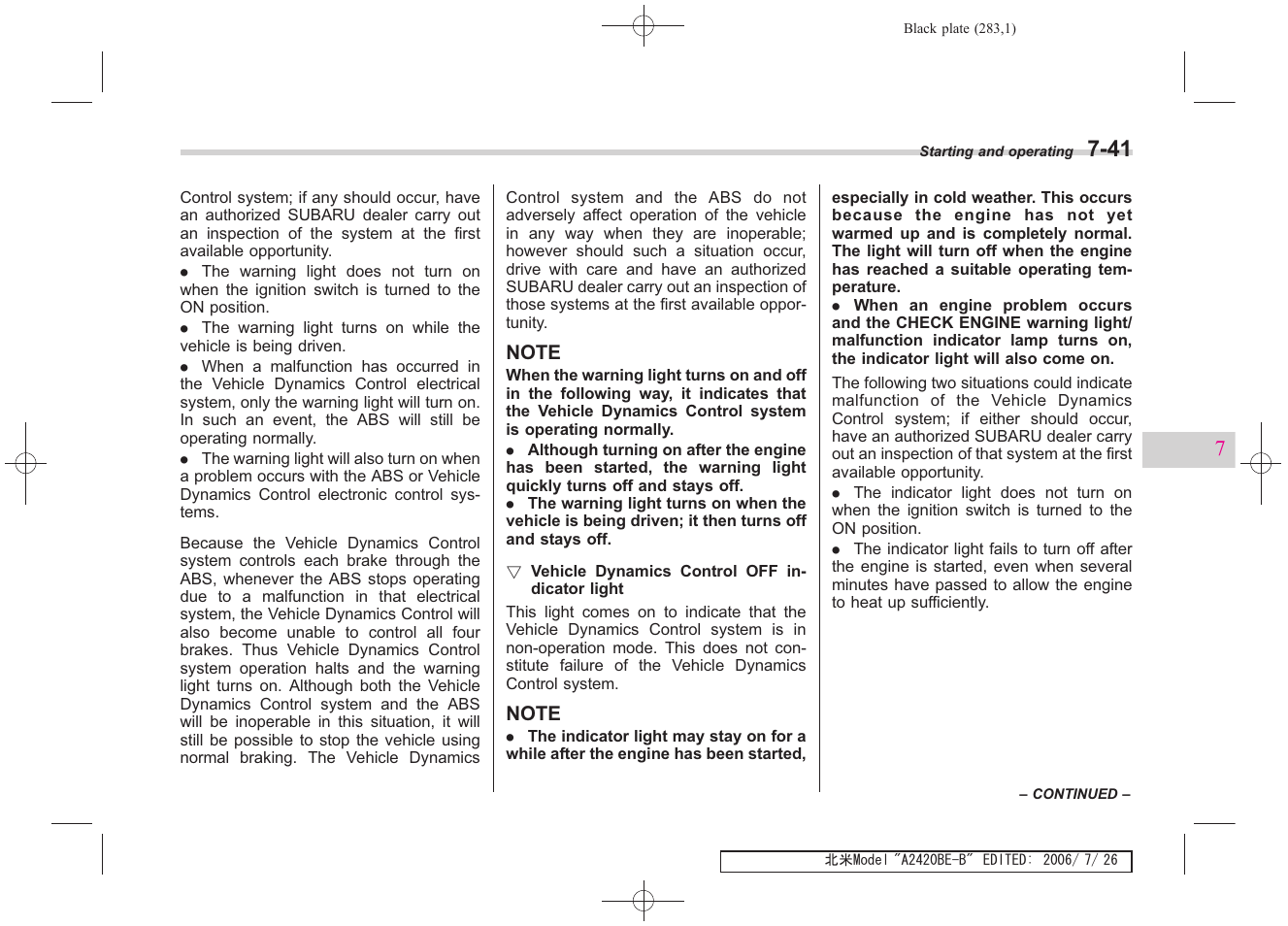 Subaru 2007 Legacy User Manual | Page 278 / 442