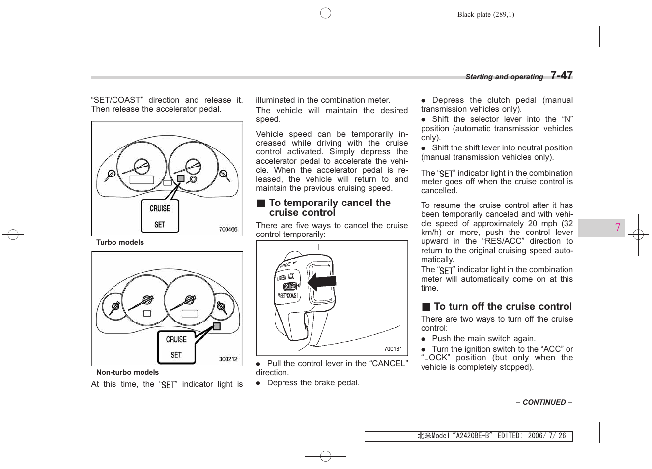 Subaru 2007 Legacy User Manual | Page 284 / 442