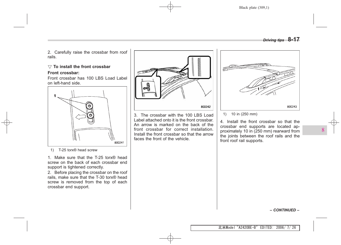 Subaru 2007 Legacy User Manual | Page 304 / 442