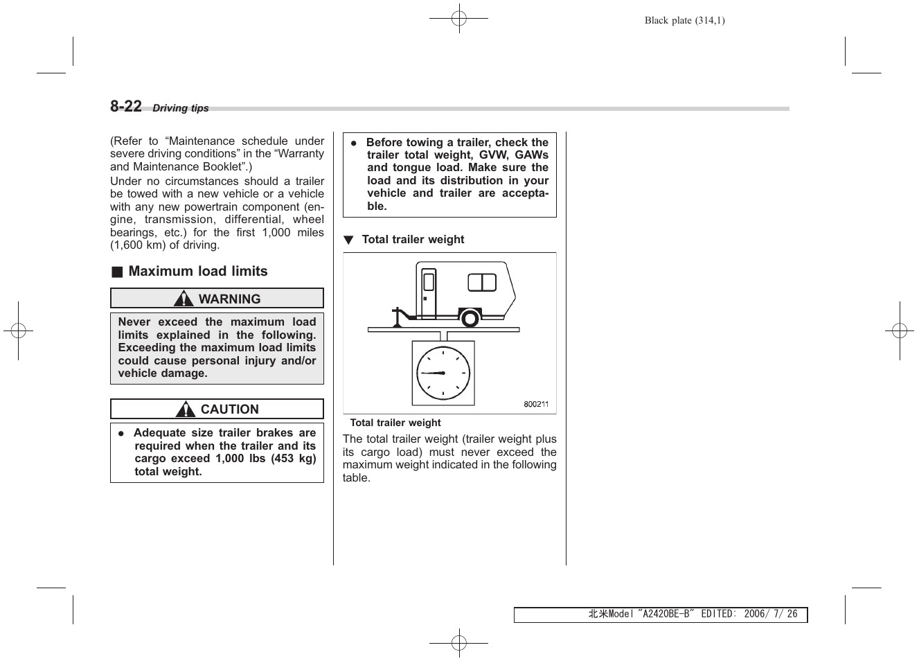 Subaru 2007 Legacy User Manual | Page 309 / 442