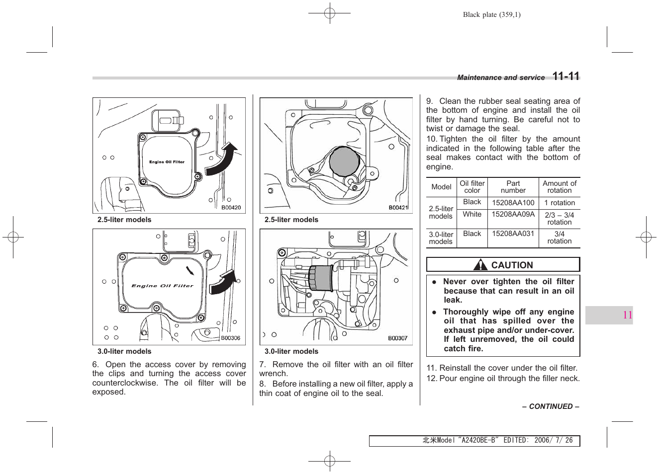 Subaru 2007 Legacy User Manual | Page 354 / 442