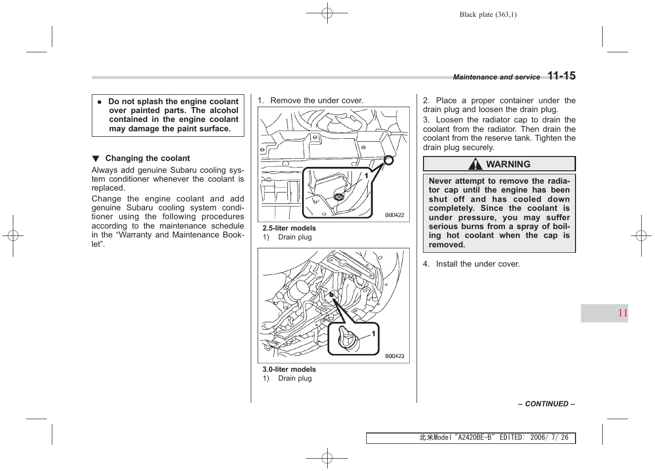 Subaru 2007 Legacy User Manual | Page 358 / 442