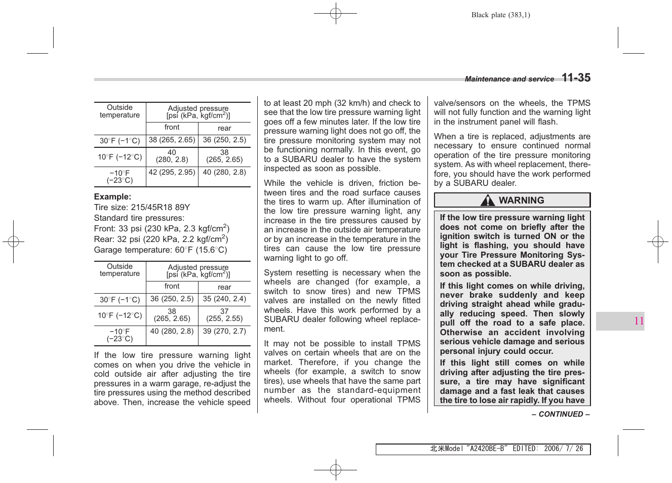 Subaru 2007 Legacy User Manual | Page 378 / 442