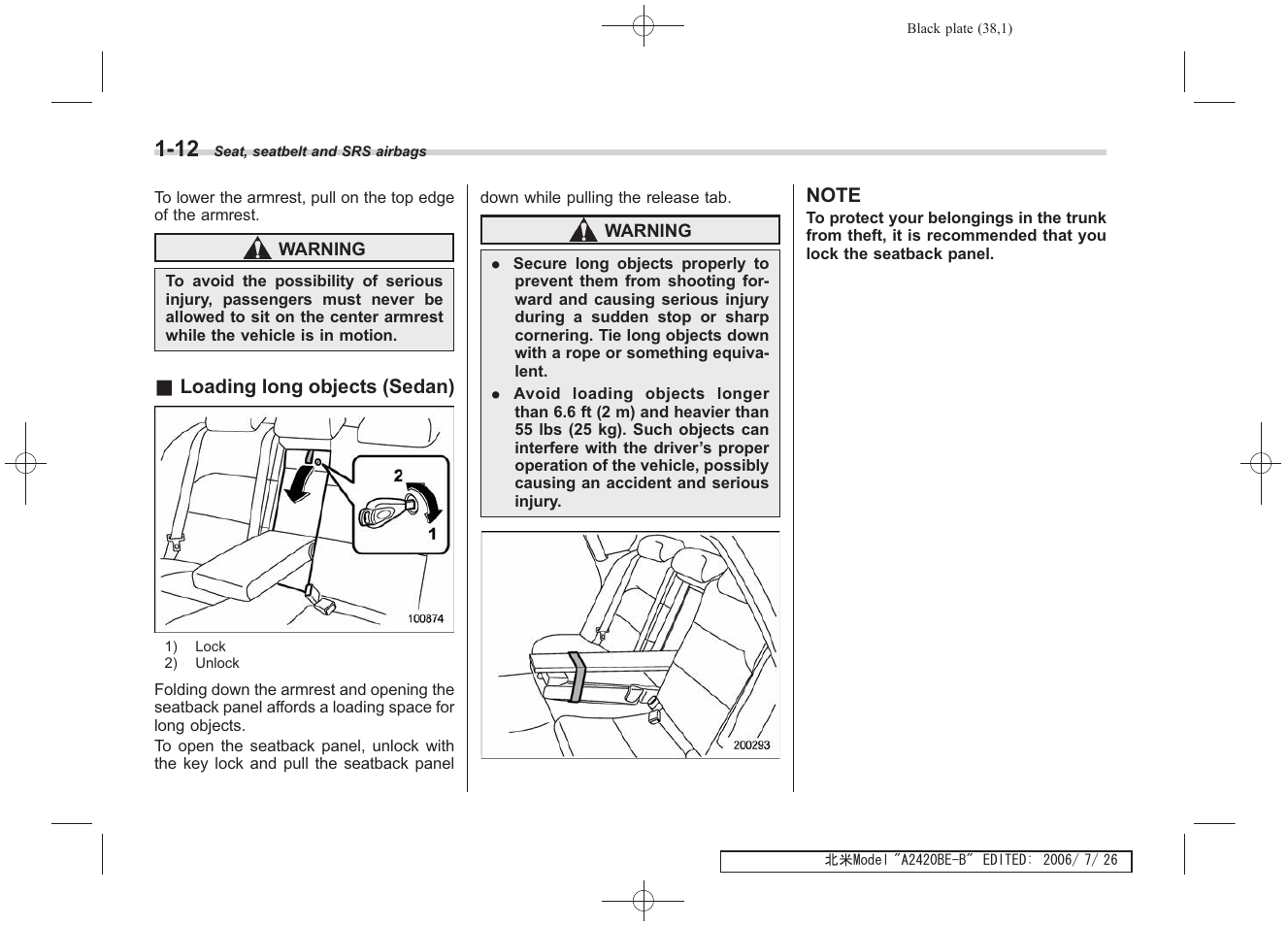 Subaru 2007 Legacy User Manual | Page 39 / 442