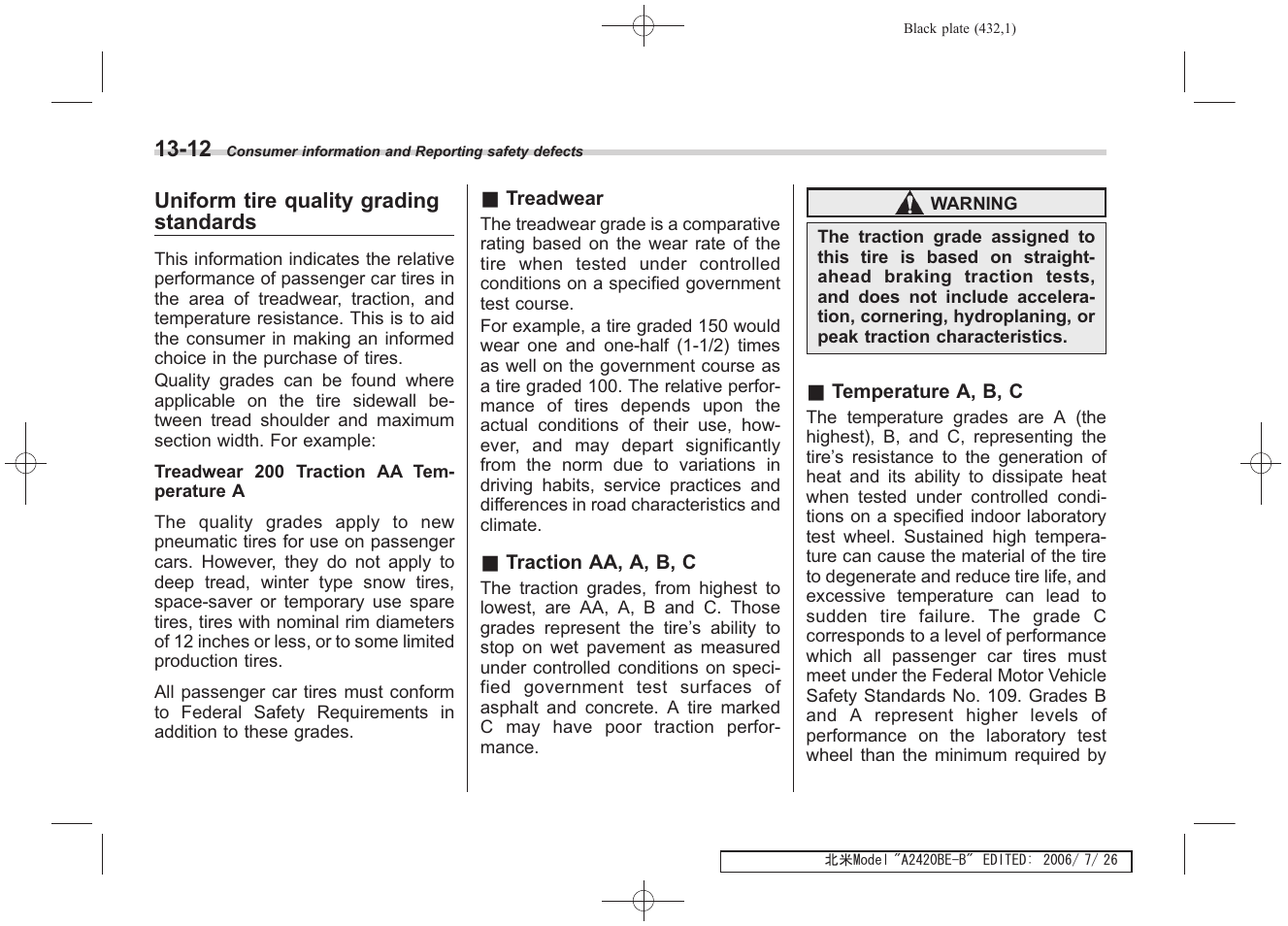 Subaru 2007 Legacy User Manual | Page 427 / 442