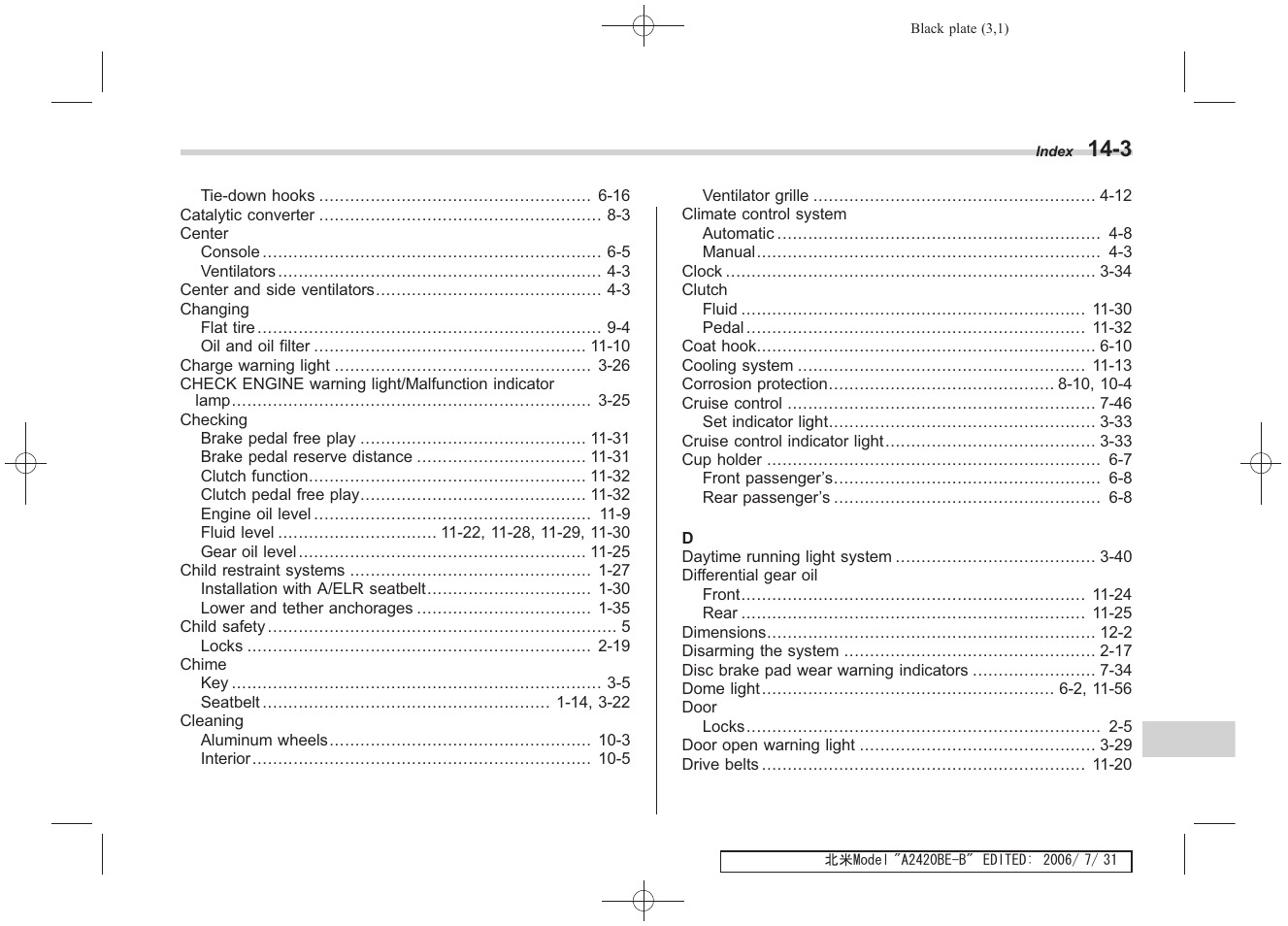 Subaru 2007 Legacy User Manual | Page 432 / 442