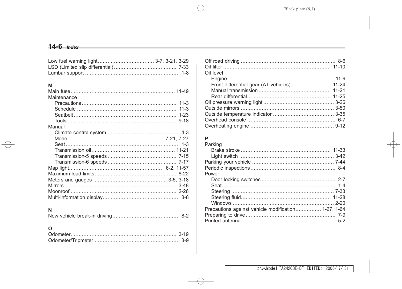 Subaru 2007 Legacy User Manual | Page 435 / 442