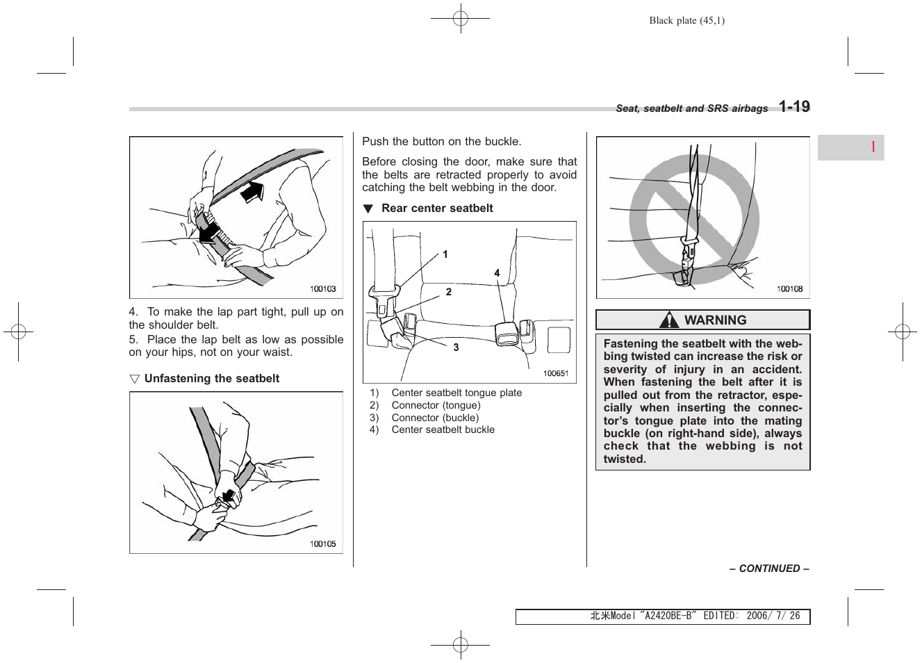 Subaru 2007 Legacy User Manual | Page 46 / 442