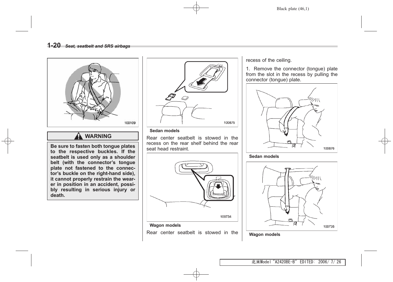 Subaru 2007 Legacy User Manual | Page 47 / 442