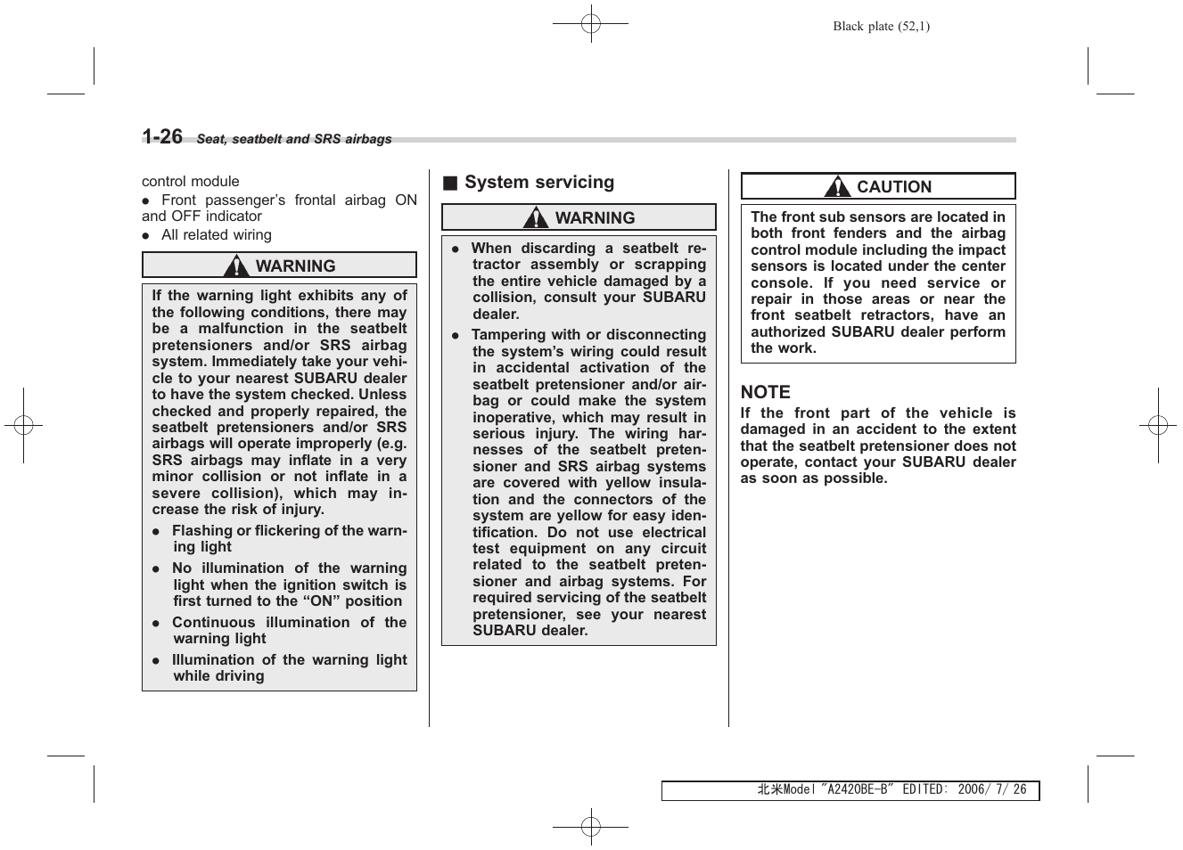 Subaru 2007 Legacy User Manual | Page 53 / 442