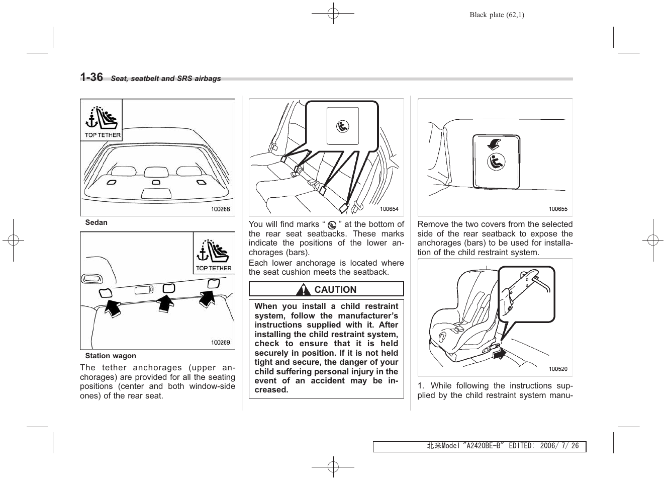 Subaru 2007 Legacy User Manual | Page 63 / 442