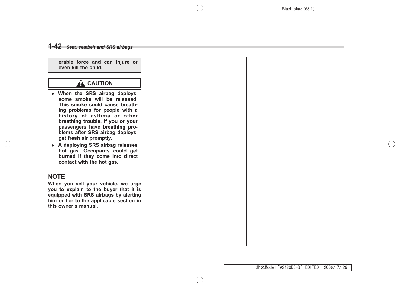 Subaru 2007 Legacy User Manual | Page 69 / 442