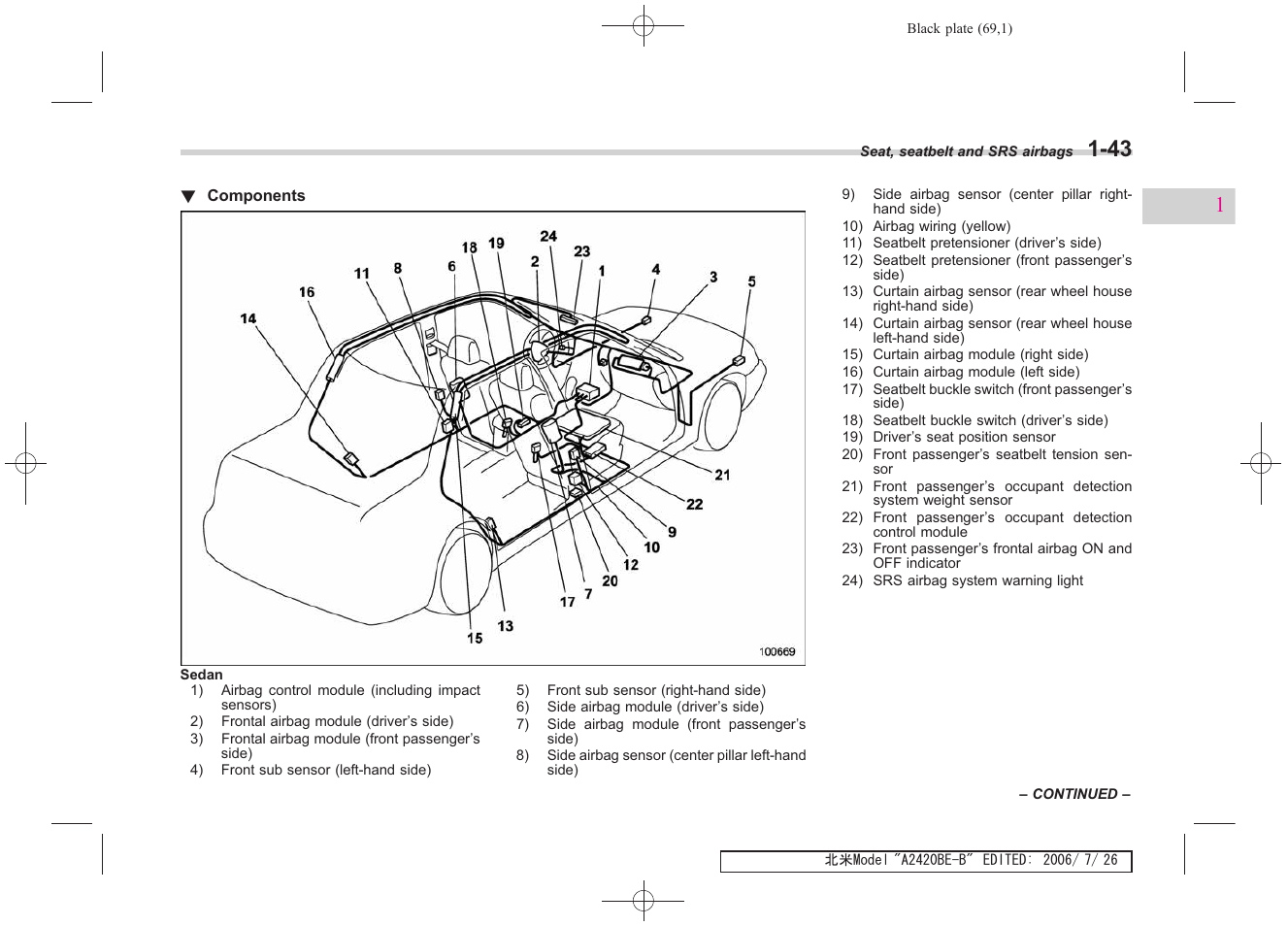 Subaru 2007 Legacy User Manual | Page 70 / 442