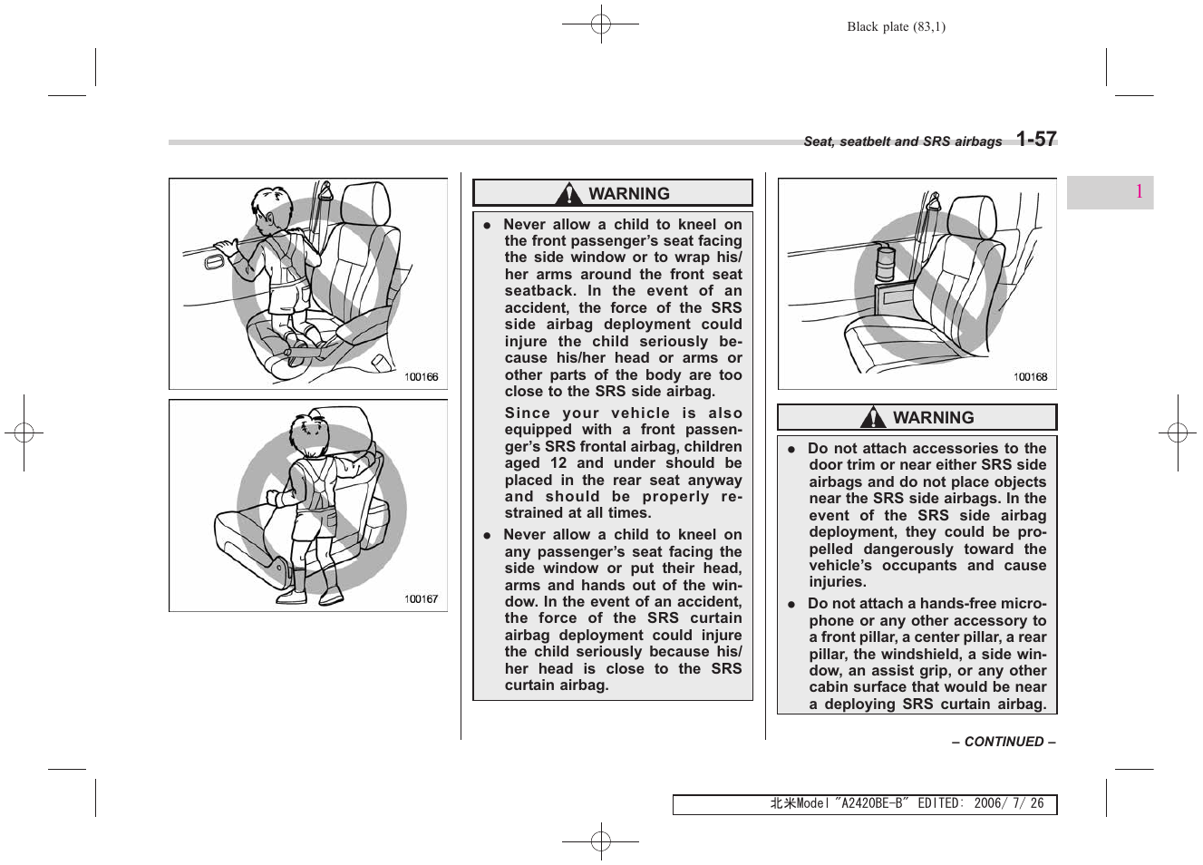 Subaru 2007 Legacy User Manual | Page 84 / 442