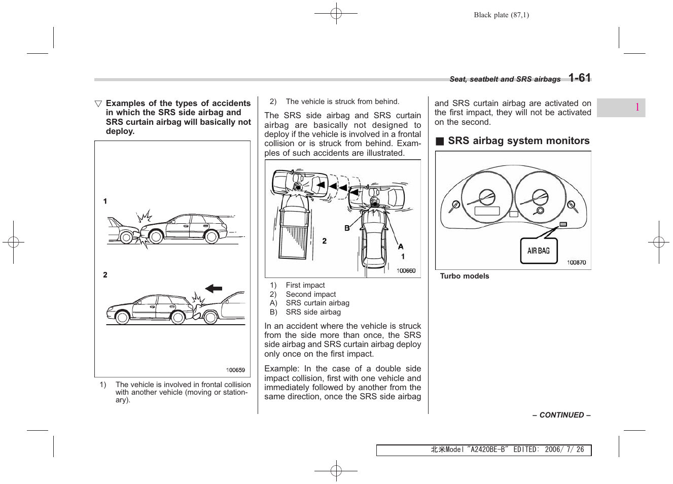 Subaru 2007 Legacy User Manual | Page 88 / 442