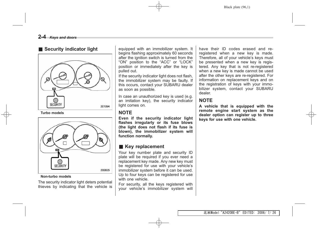 Subaru 2007 Legacy User Manual | Page 95 / 442