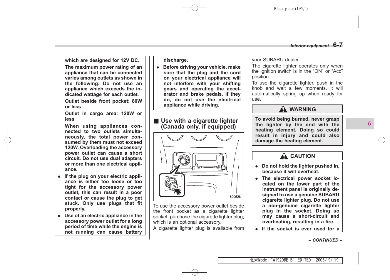 Subaru 2007 Impreza WRX User Manual | Page 191 / 364