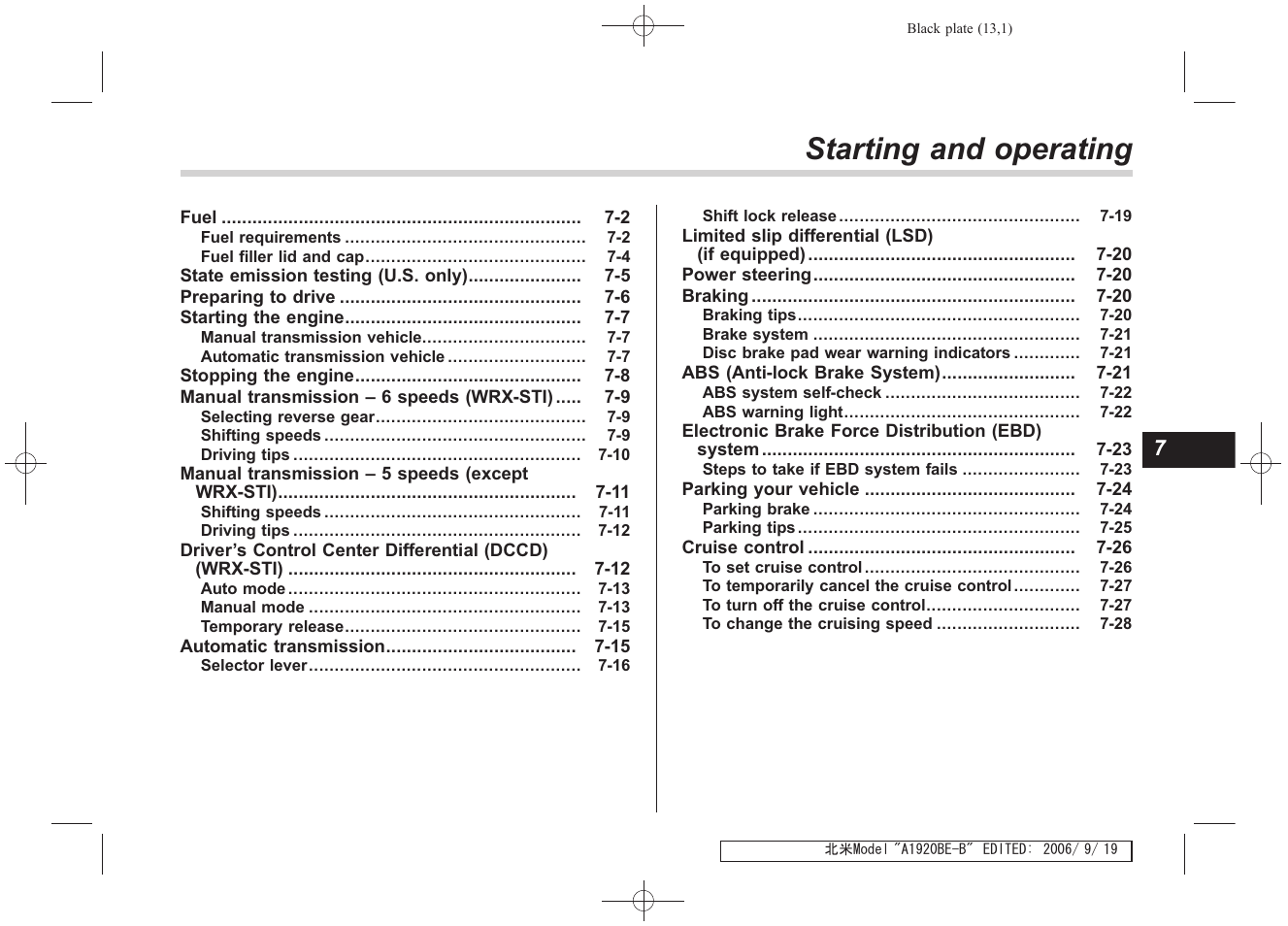 Msa5m0701a_14, Starting and operating | Subaru 2007 Impreza WRX User Manual | Page 198 / 364