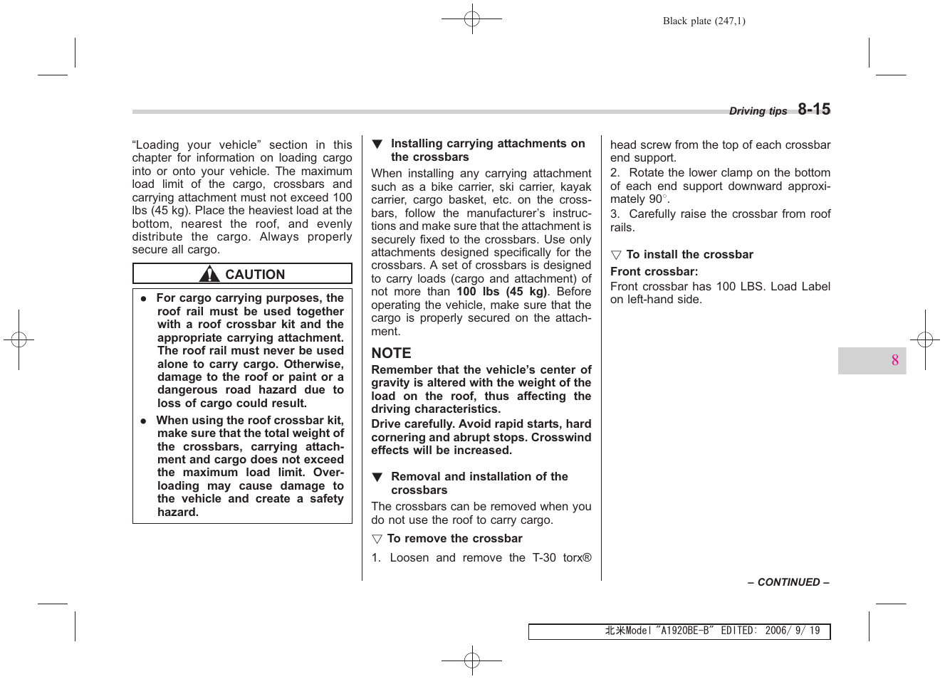 Subaru 2007 Impreza WRX User Manual | Page 241 / 364