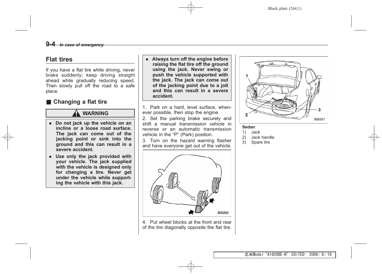 Flat tires | Subaru 2007 Impreza WRX User Manual | Page 258 / 364