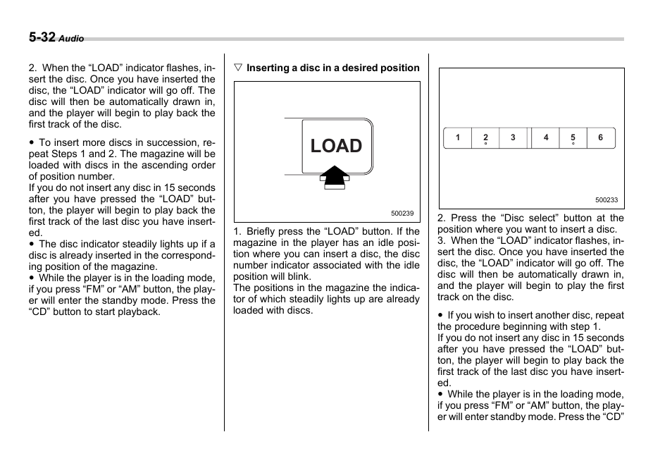 Load | Subaru 2006 Legacy User Manual | Page 205 / 425