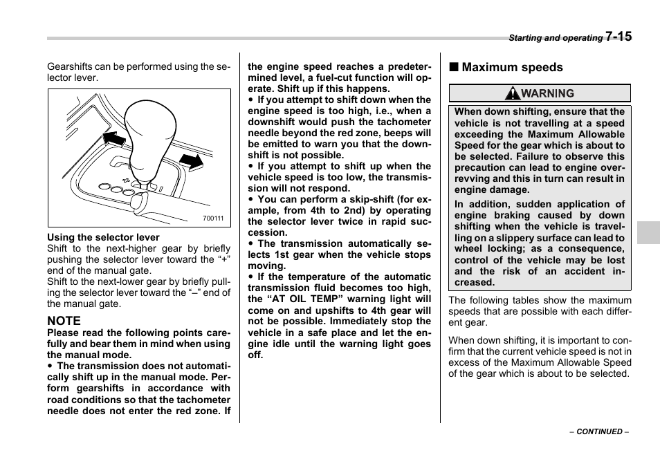 Subaru 2006 Legacy User Manual | Page 254 / 425