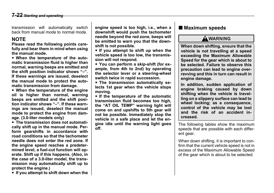 Subaru 2006 Legacy User Manual | Page 261 / 425