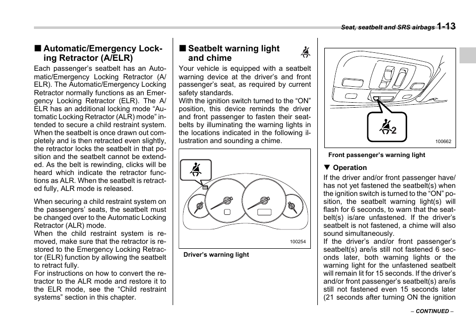 Subaru 2006 Legacy User Manual | Page 38 / 425