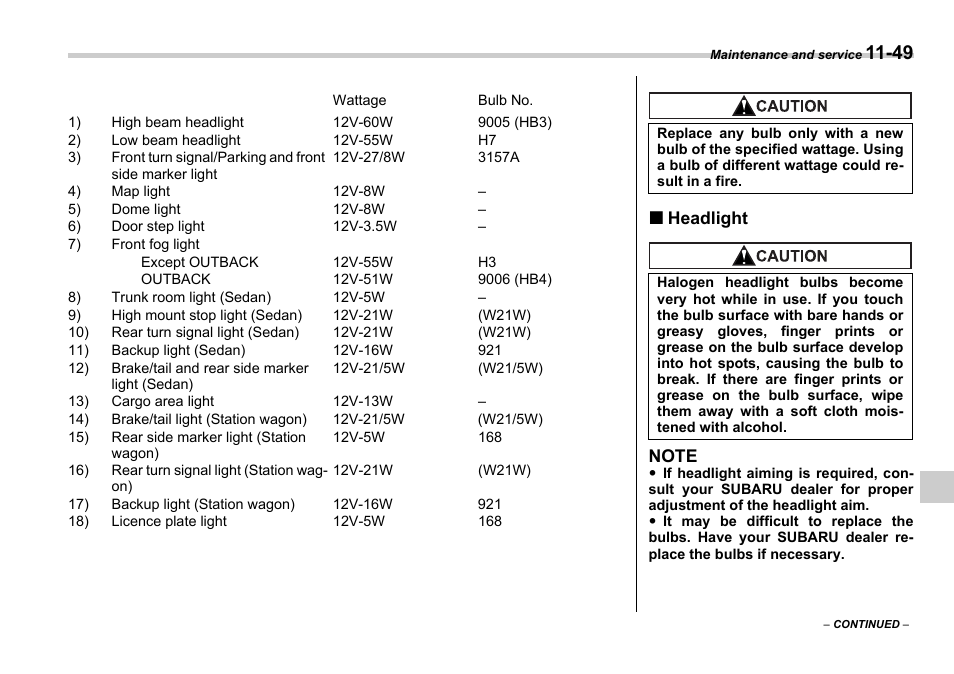 Subaru 2006 Legacy User Manual | Page 382 / 425