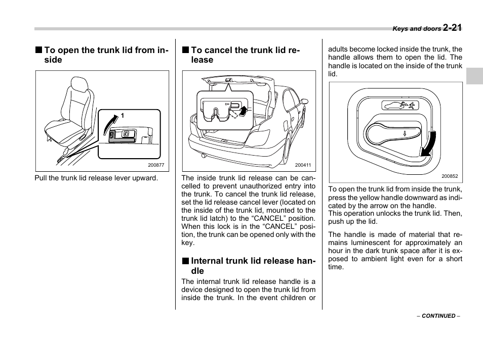 Subaru 2006 Impreza WRX User Manual | Page 108 / 365