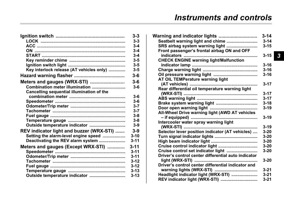 Msa5m0601astis_10, Instruments and controls | Subaru 2006 Impreza WRX User Manual | Page 114 / 365