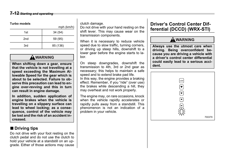 Subaru 2006 Impreza WRX User Manual | Page 209 / 365