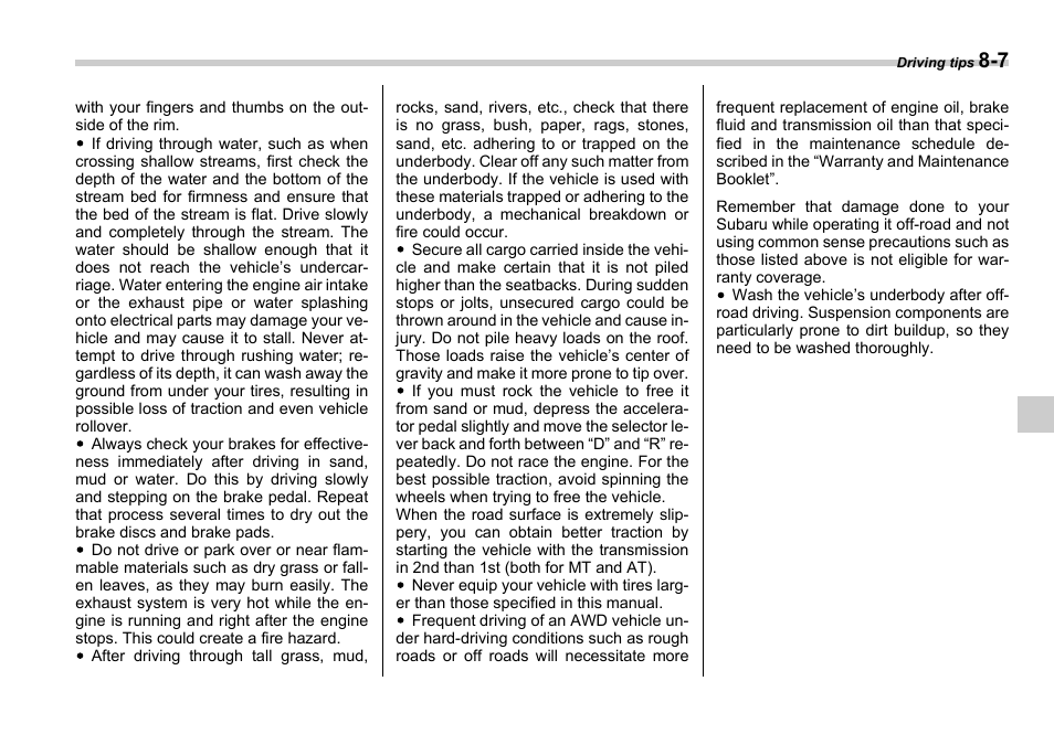 Subaru 2006 Impreza WRX User Manual | Page 234 / 365