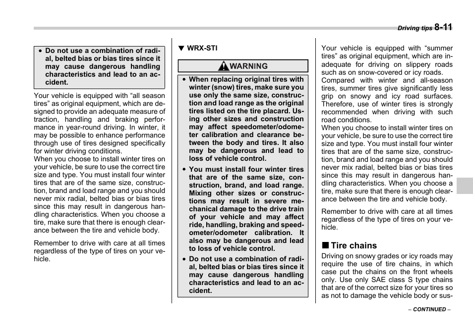 Subaru 2006 Impreza WRX User Manual | Page 238 / 365