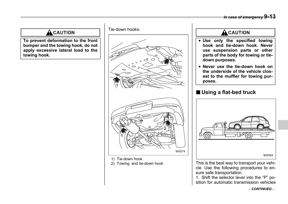 Using a flat-bed truck | Subaru 2006 Impreza WRX User Manual | Page 268 / 365