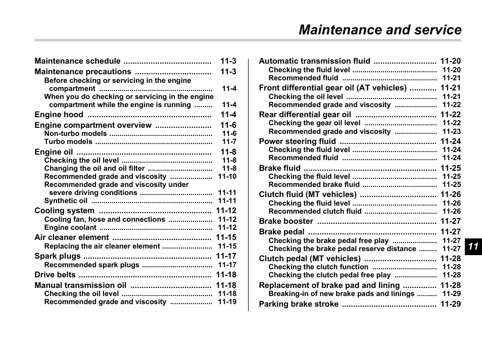 Msa5m0601astis_18, Maintenance and service | Subaru 2006 Impreza WRX User Manual | Page 280 / 365