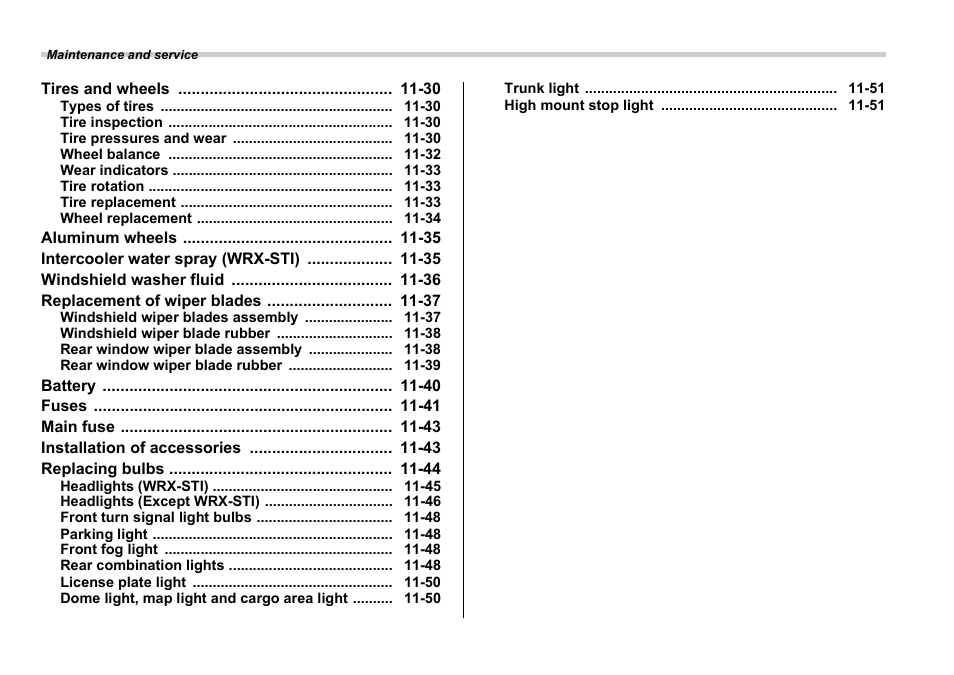 Subaru 2006 Impreza WRX User Manual | Page 281 / 365