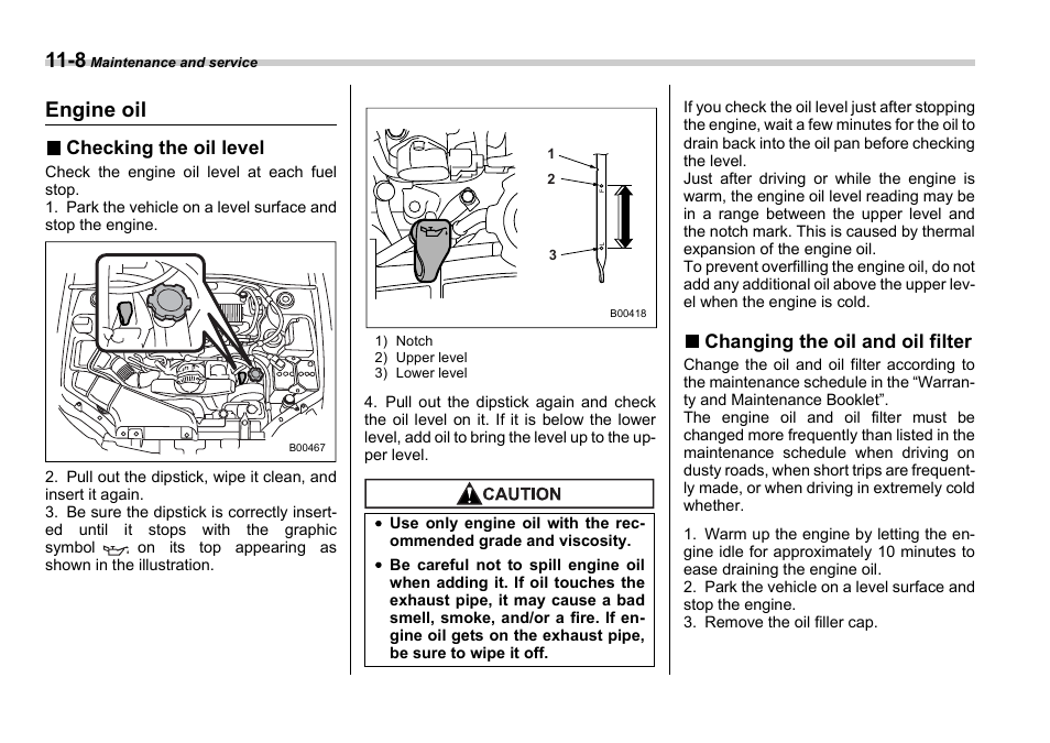 Engine oil | Subaru 2006 Impreza WRX User Manual | Page 287 / 365