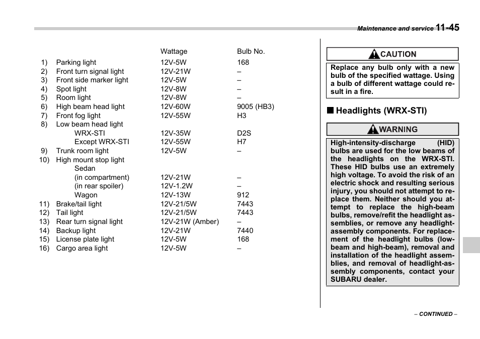 Subaru 2006 Impreza WRX User Manual | Page 324 / 365