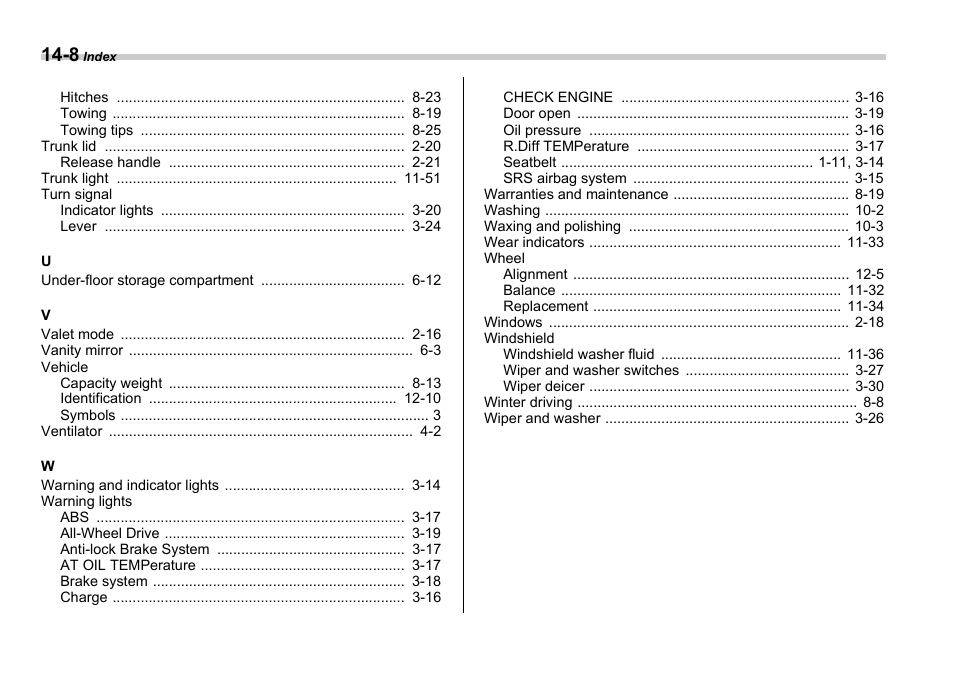 Subaru 2006 Impreza WRX User Manual | Page 363 / 365