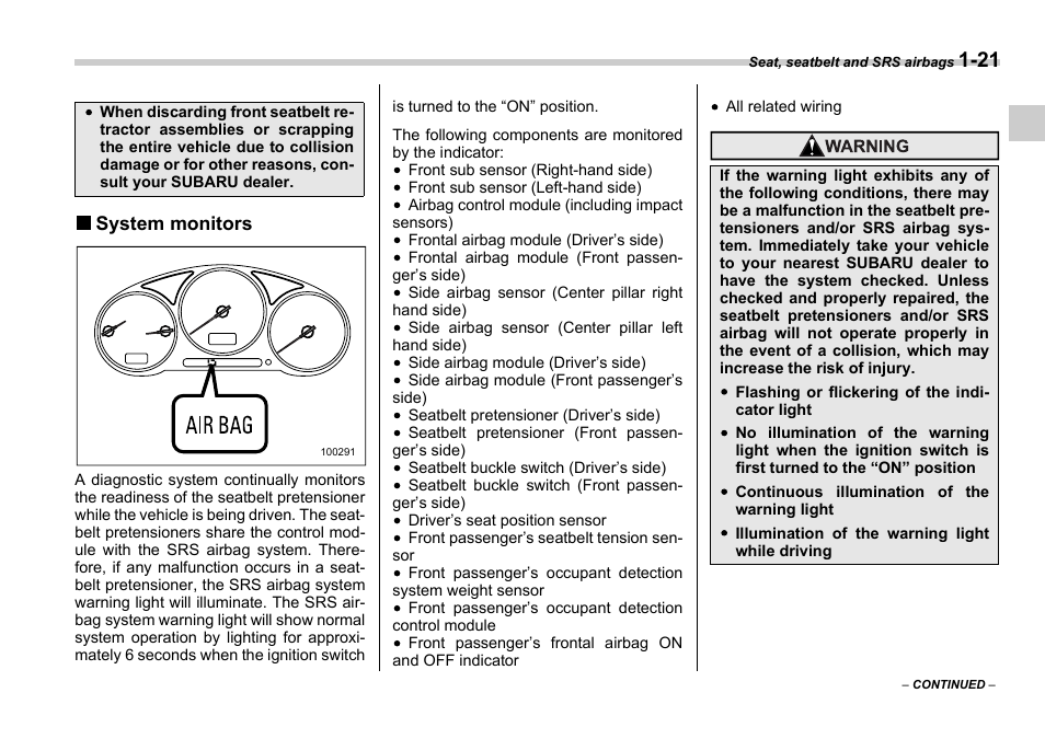 Subaru 2006 Impreza WRX User Manual | Page 48 / 365