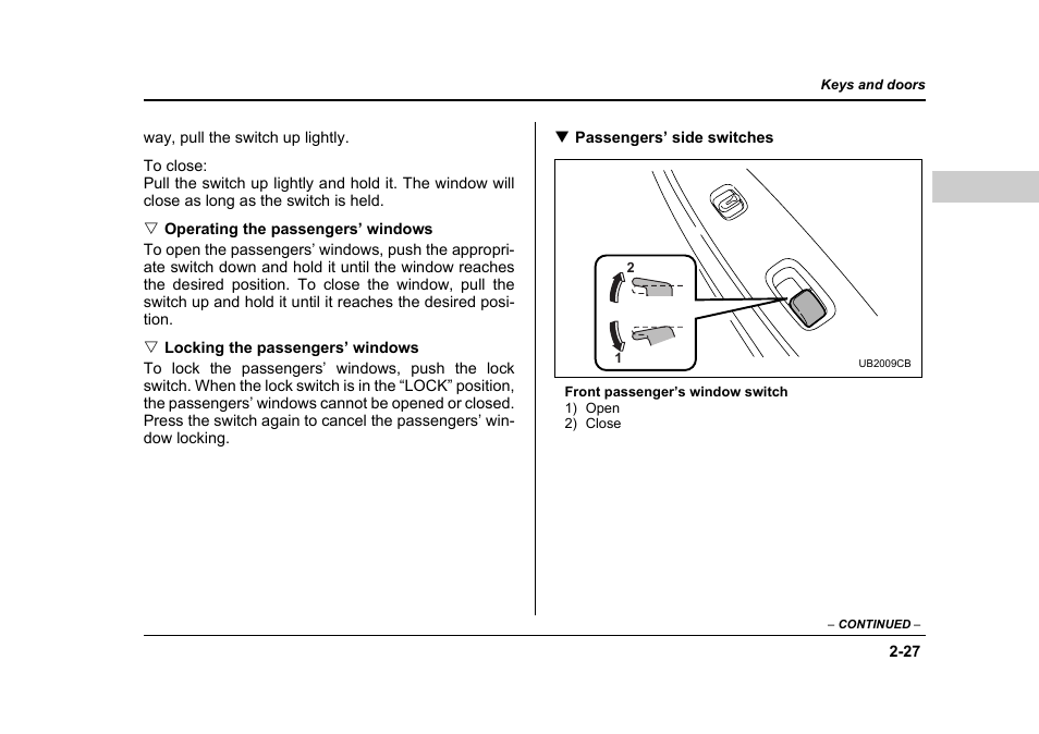 Subaru 2006 Baja User Manual | Page 116 / 487