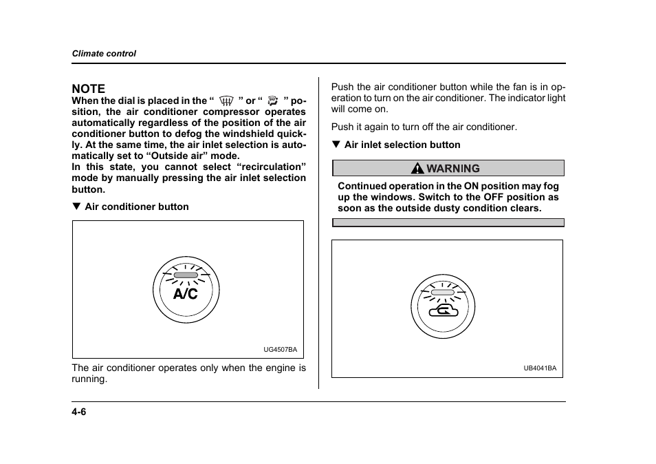 Subaru 2006 Baja User Manual | Page 169 / 487