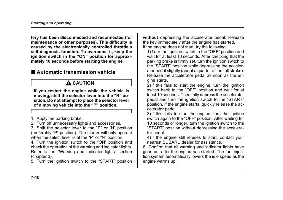 Subaru 2006 Baja User Manual | Page 263 / 487