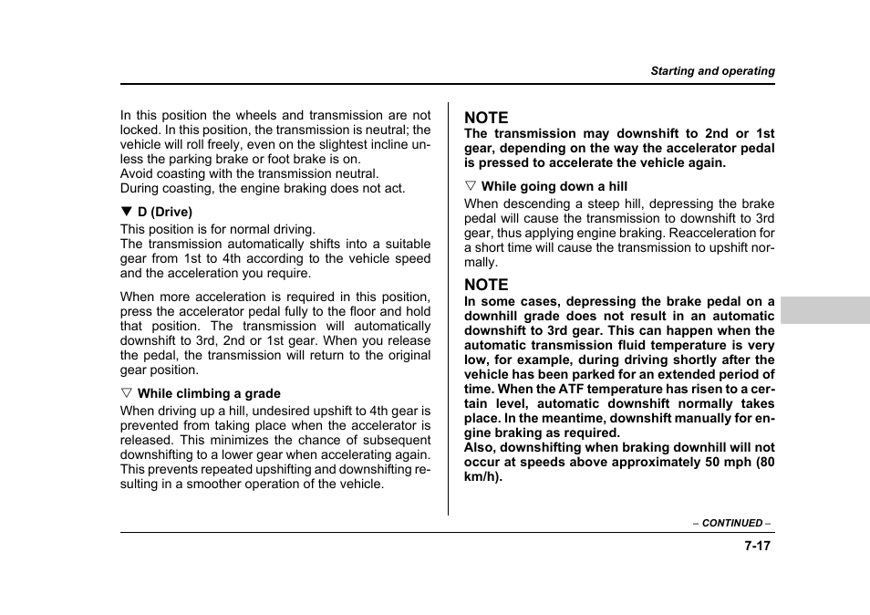 Subaru 2006 Baja User Manual | Page 270 / 487